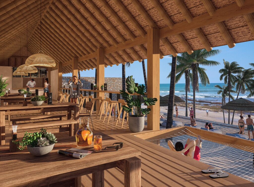 Salón Deck Frente al Mar en Punta Sal Beach Resort